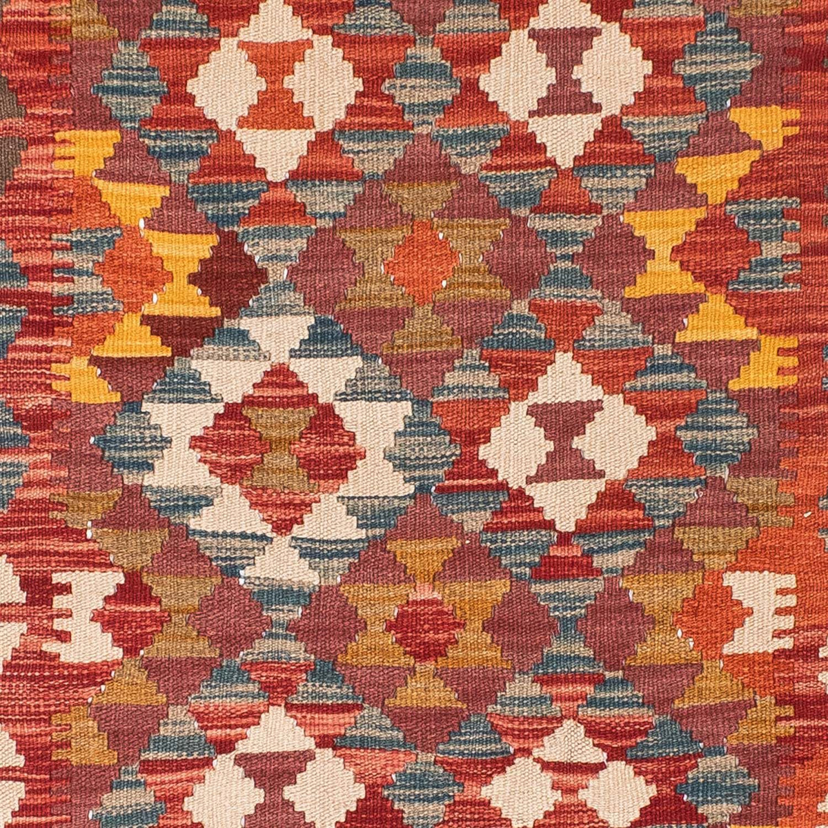 Tappeto corsia Tappeto Kelim - Orientale - 195 x 98 cm - rosso