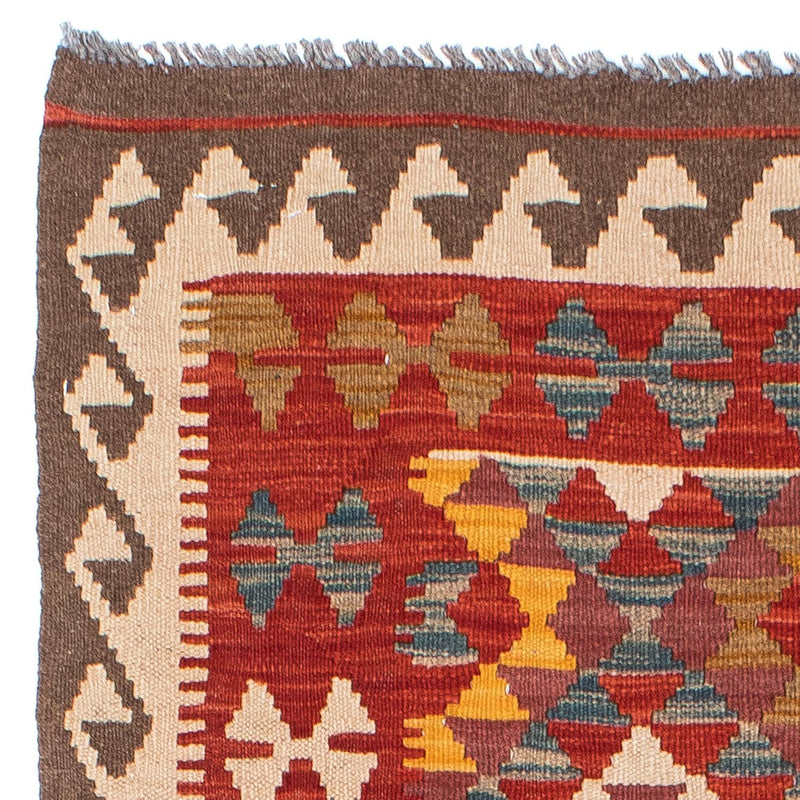 Tappeto corsia Tappeto Kelim - Orientale - 195 x 98 cm - rosso