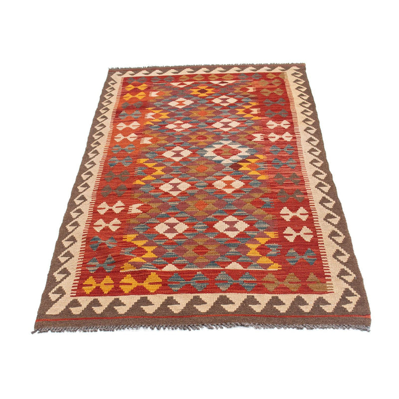 Tappeto corsia Tappeto Kelim - Orientale - 195 x 98 cm - rosso