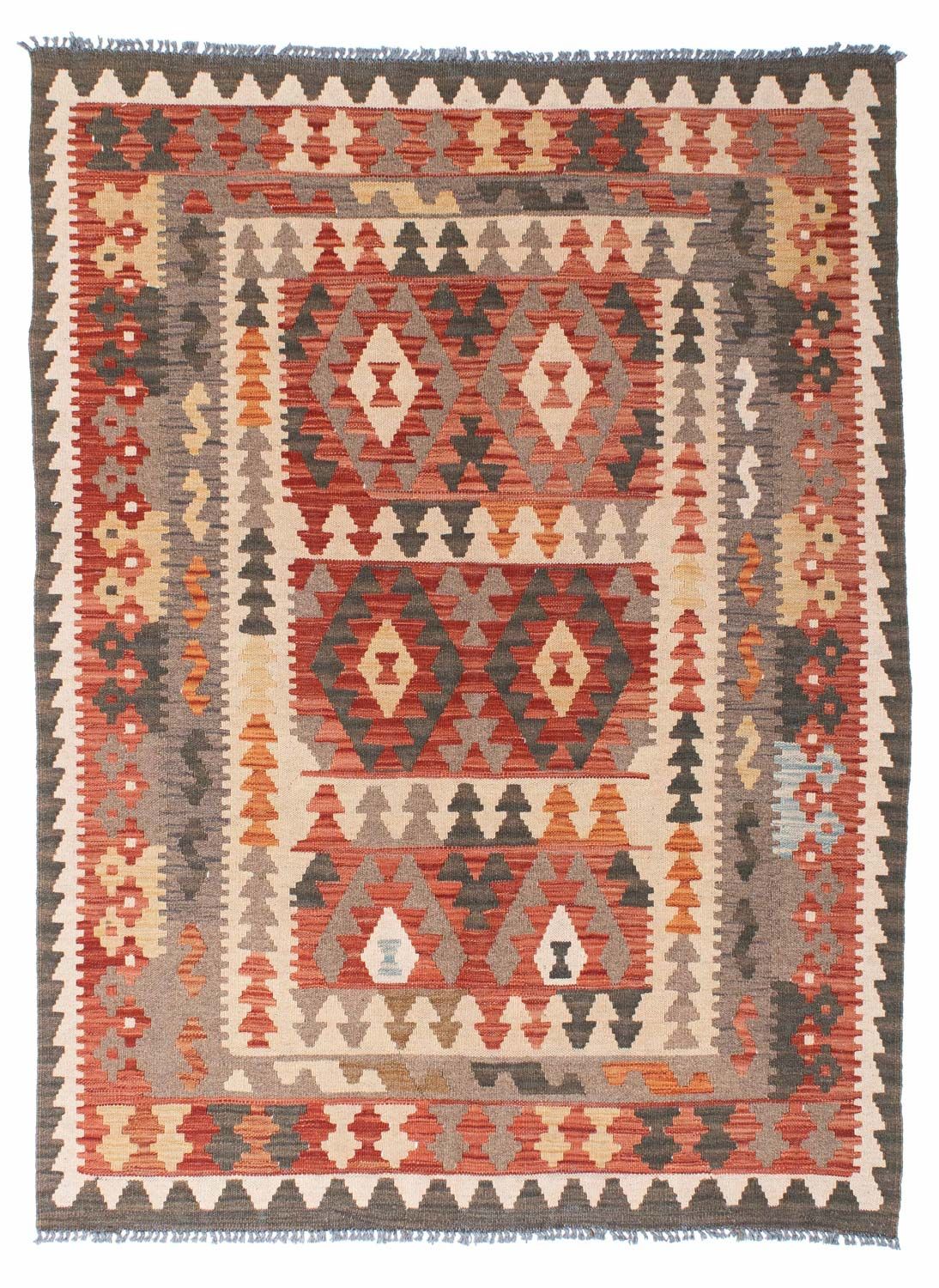 Tappeto Kelim - Orientale - 194 x 147 cm - rosso chiaro