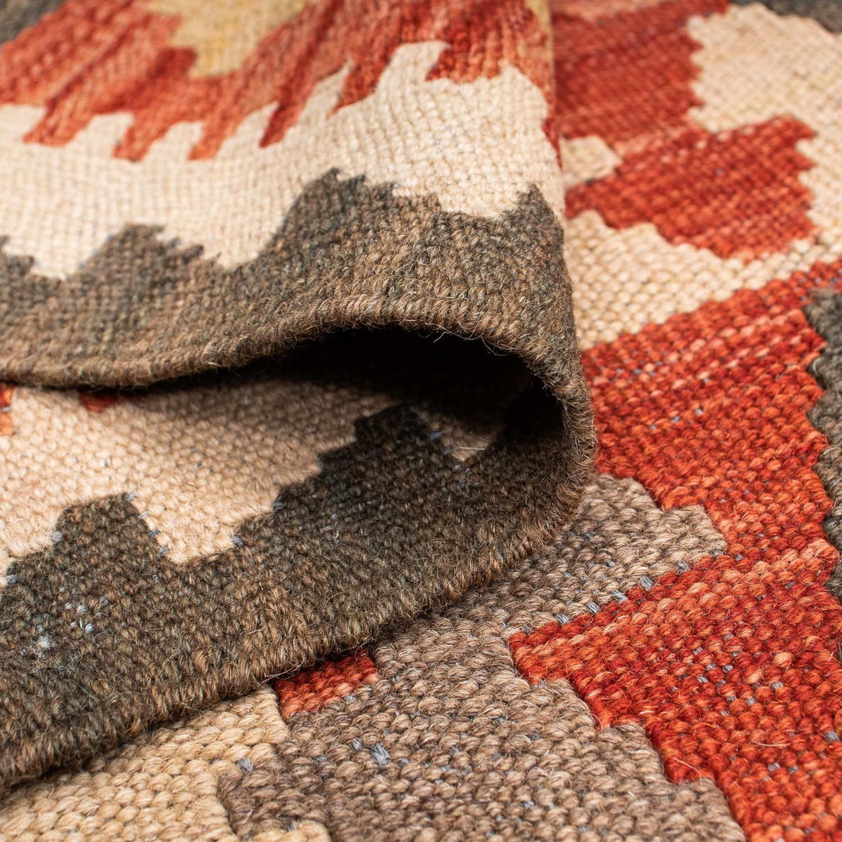 Tappeto Kelim - Orientale - 194 x 147 cm - rosso chiaro