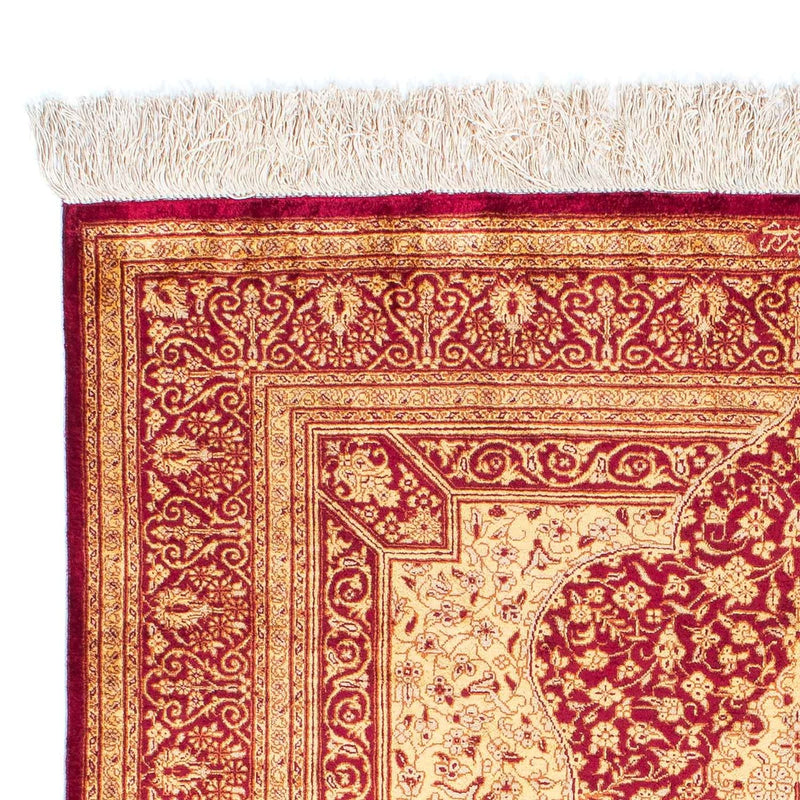 Tappeto Persero - Ghom - 147 x 102 cm - rosso scuro