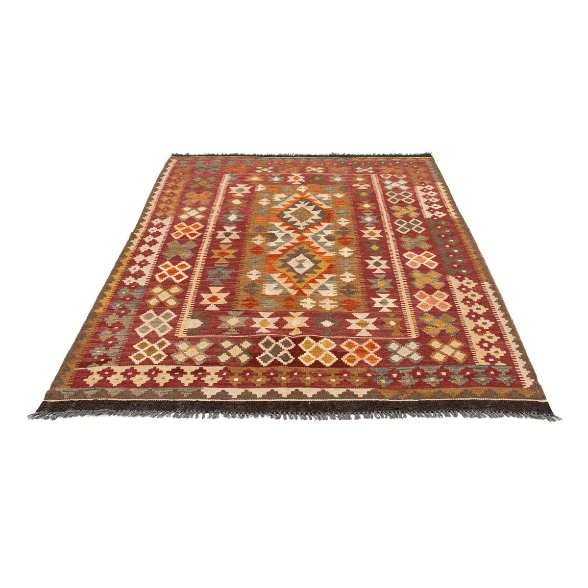 Tappeto Kelim - Splash - 201 x 153 cm - multicolore
