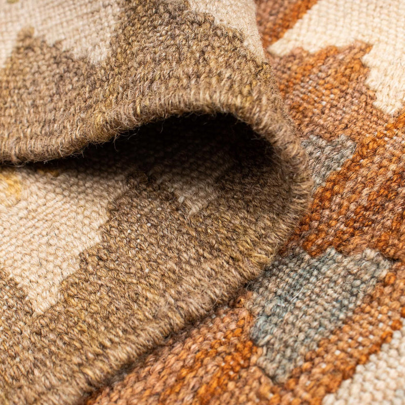 Tappeto corsia Tappeto Kelim - Orientale - 200 x 92 cm - marrone chiaro