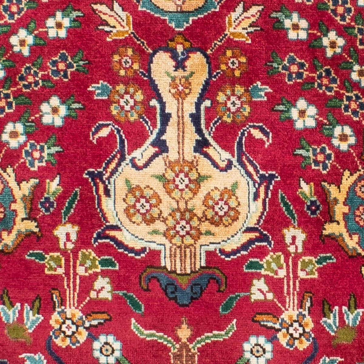 Tappeto corsia Tappeto Persero - Tabriz - 400 x 105 cm - rosso