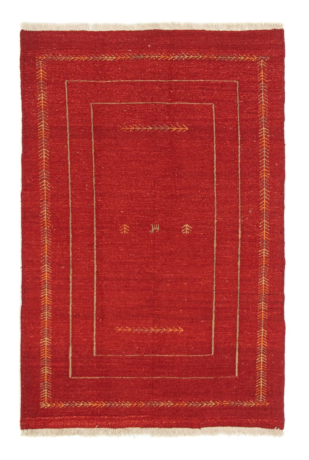 Tappeto Gabbeh - Persero - 170 x 112 cm - rosso