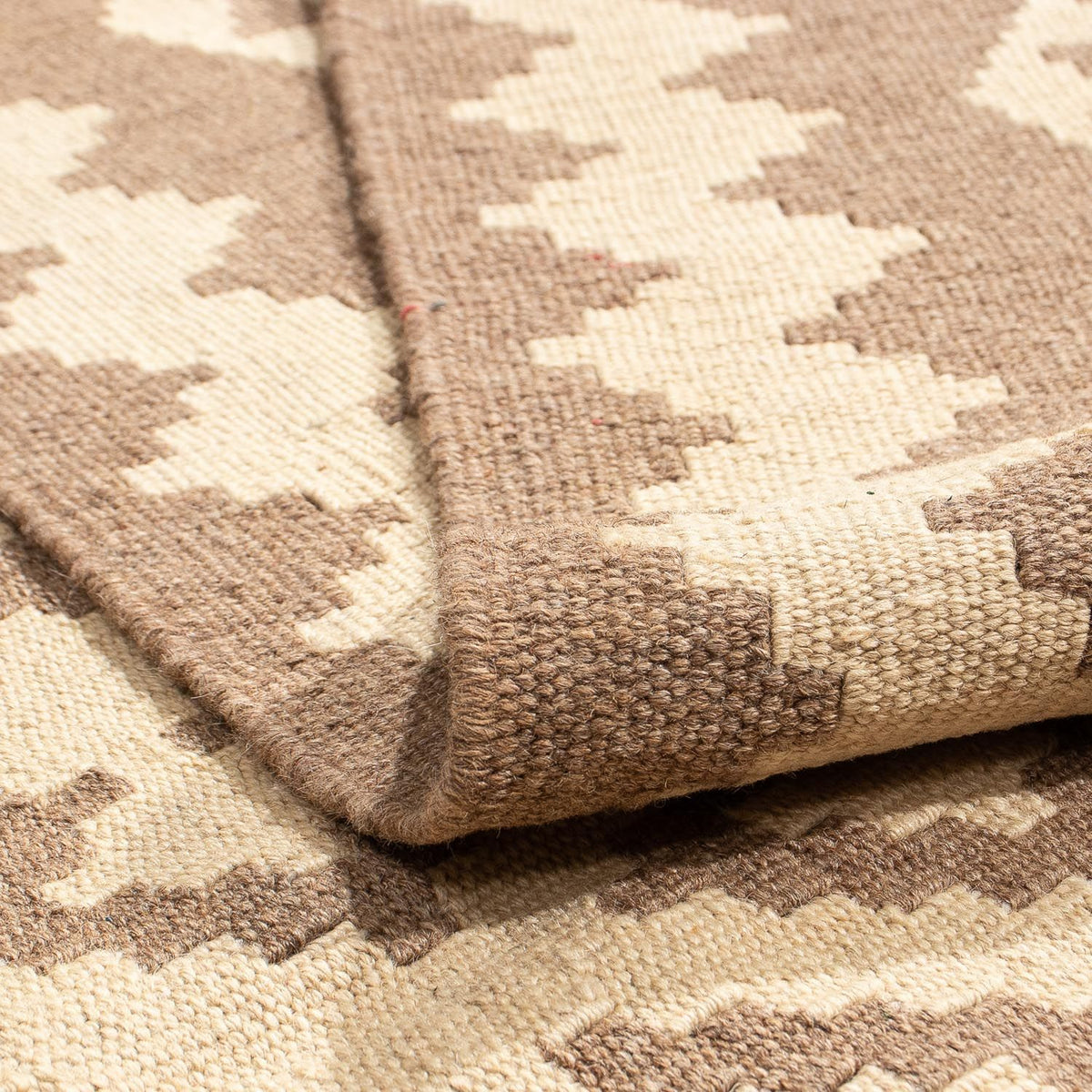 Tappeto Kelim - Orientale - 203 x 165 cm - marrone chiaro