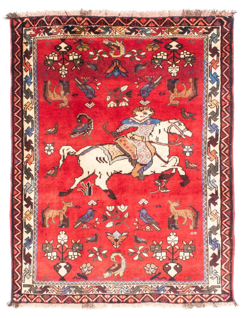 Tappeto Persero - Nomade - 158 x 123 cm - rosso scuro