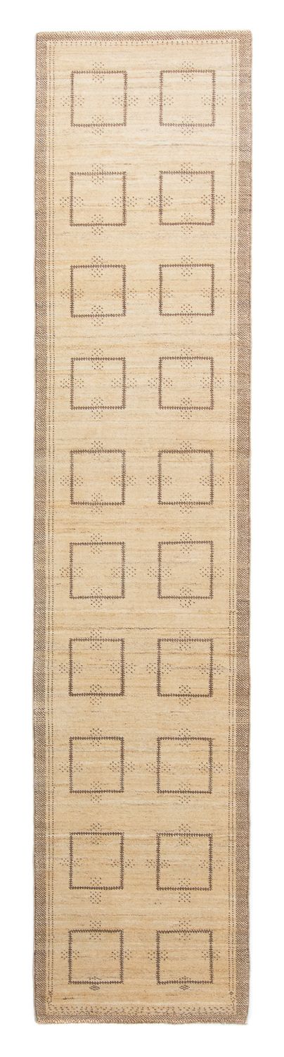 Tappeto corsia Tappeto Gabbeh - Loribaft Persero - 345 x 75 cm - beige
