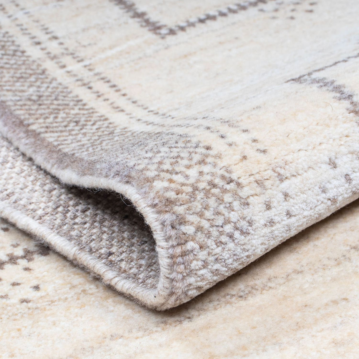 Tappeto corsia Tappeto Gabbeh - Loribaft Persero - 345 x 75 cm - beige