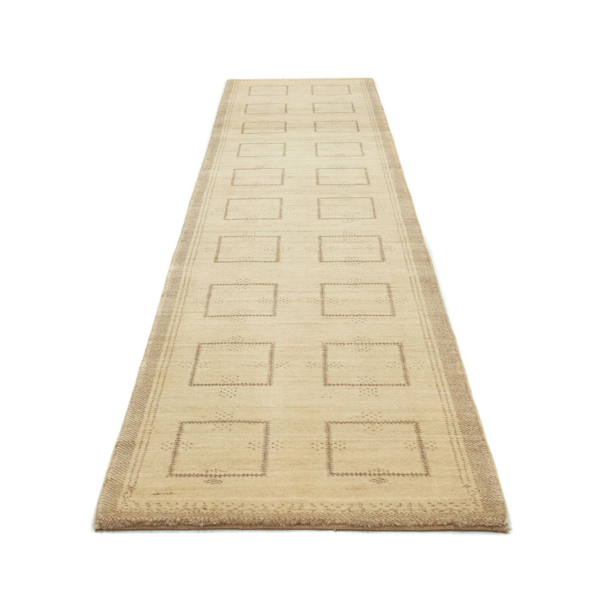Tappeto corsia Tappeto Gabbeh - Persero - 345 x 75 cm - beige