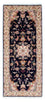 Tappeto corsia Tappeto Persero - Tabriz - Reale - 200 x 83 cm - blu scuro