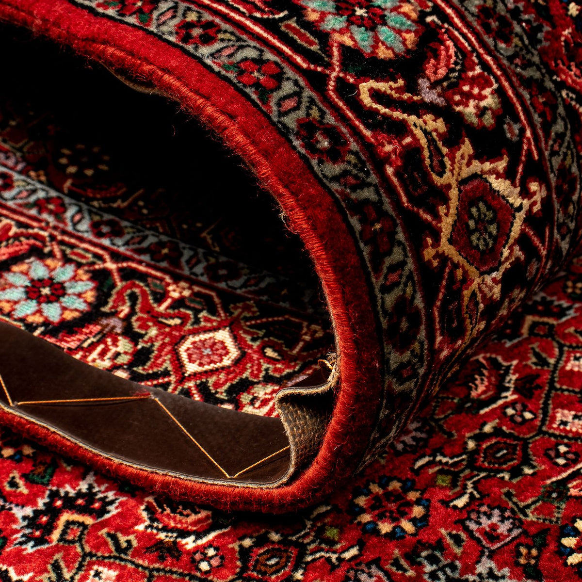 Tappeto corsia Tappeto Persero - Bidjar - 290 x 82 cm - rosso scuro