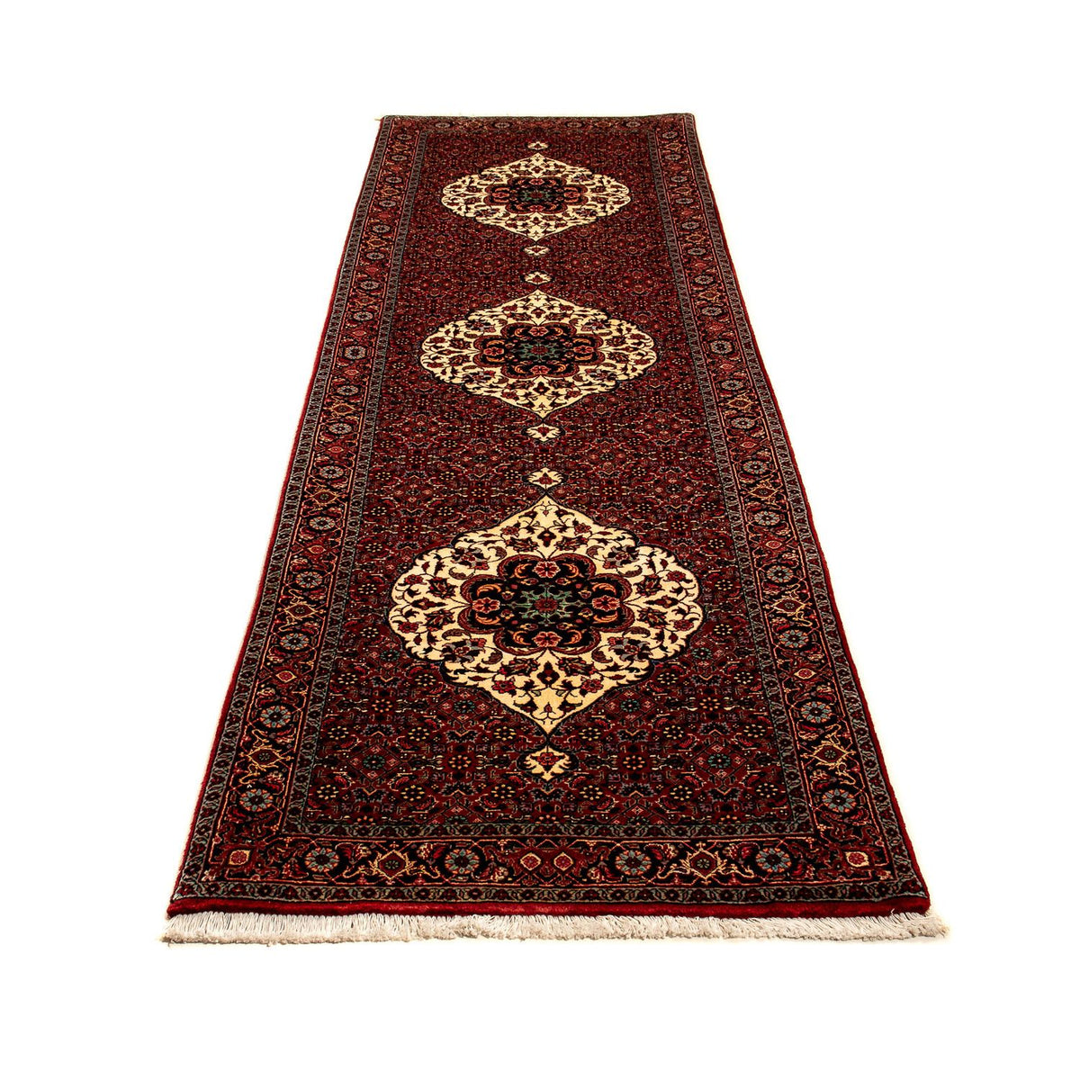 Tappeto corsia Tappeto Persero - Bidjar - 290 x 82 cm - rosso scuro