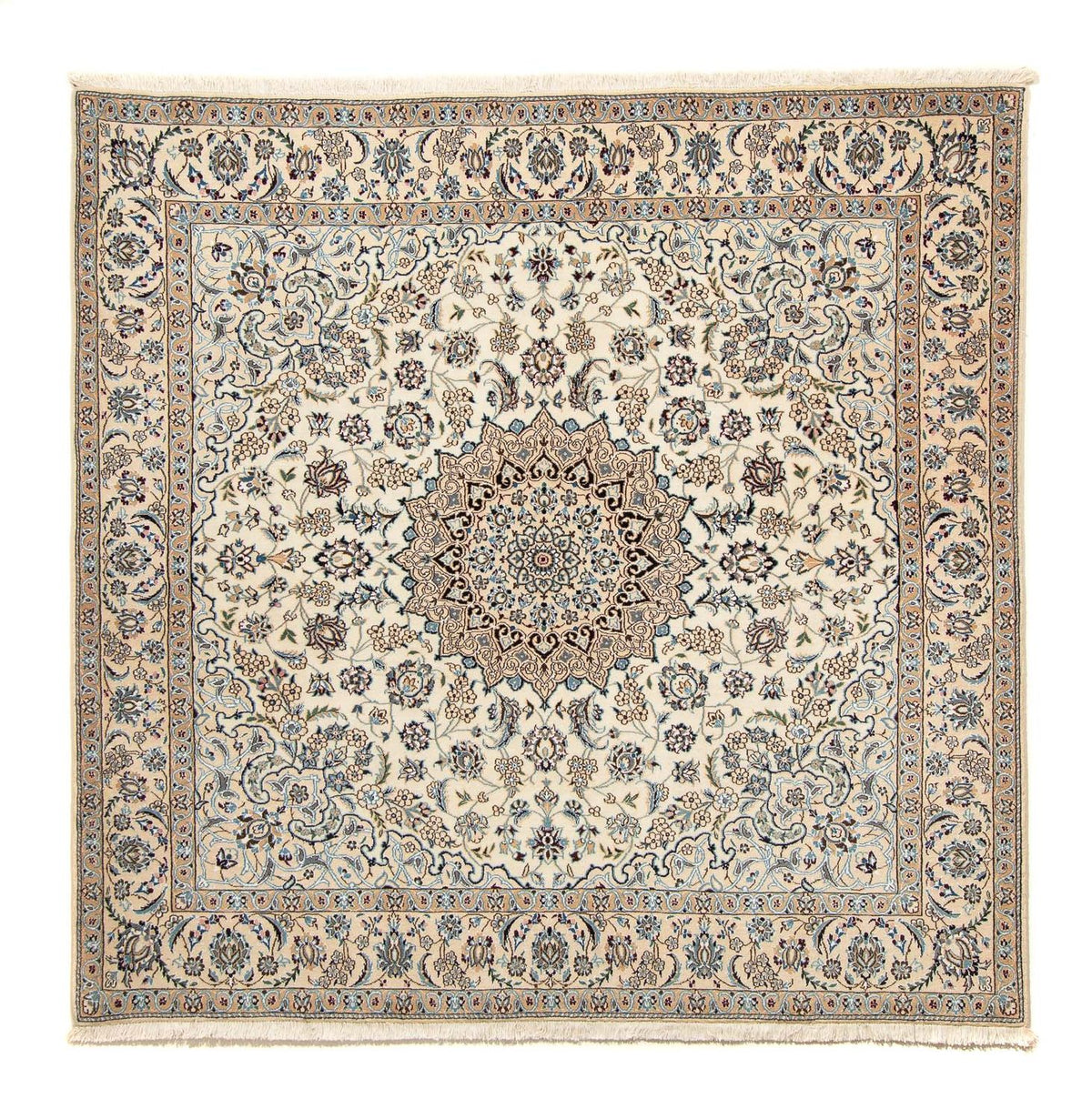 Tappeto Persero - Nain - Reale quadrato  - 202 x 201 cm - beige