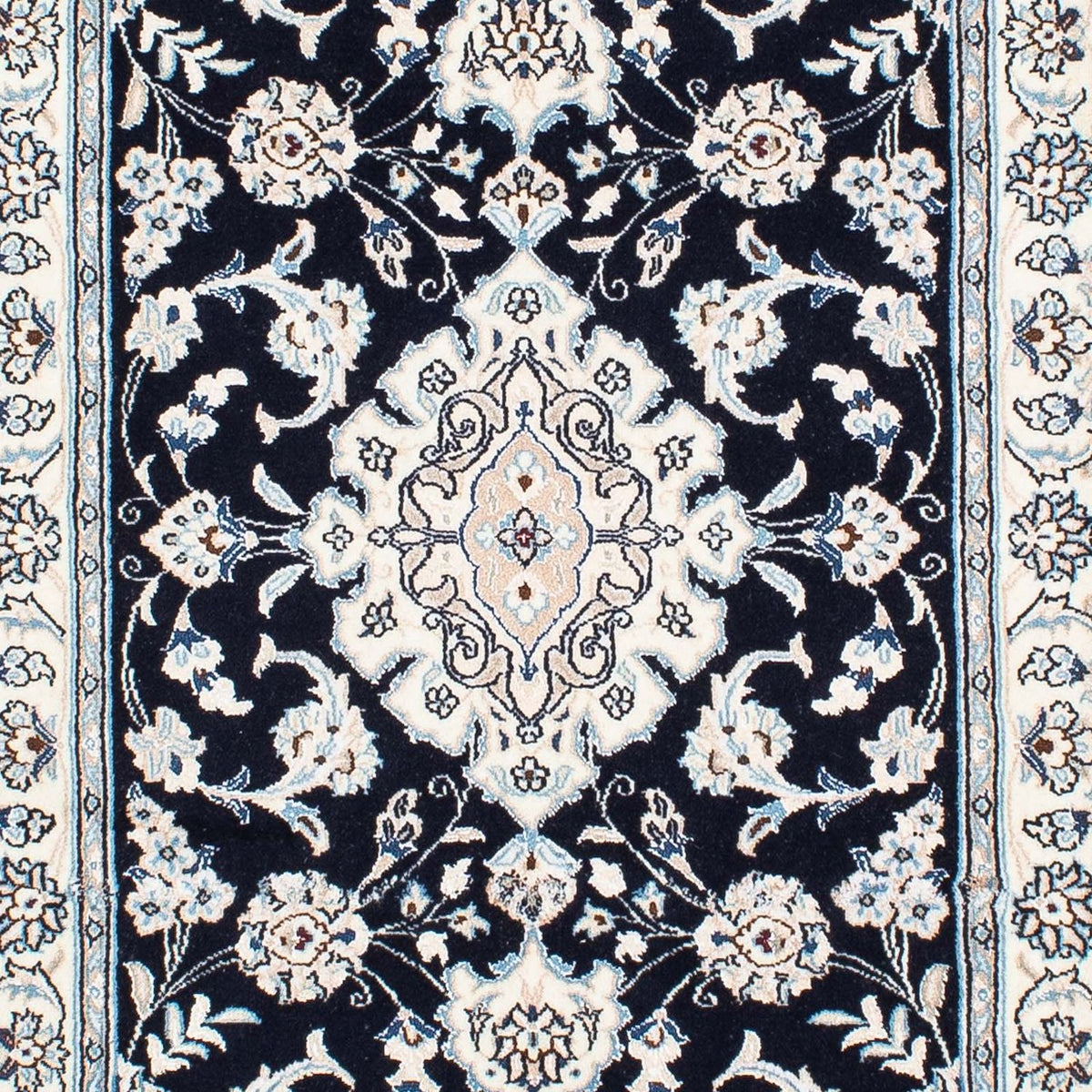 Tappeto corsia Tappeto Persero - Nain - Reale - 295 x 78 cm - blu scuro