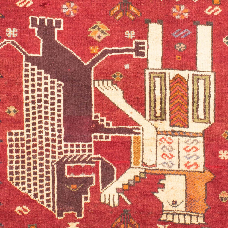 Tappeto Persero - Nomade - 167 x 120 cm - rosso scuro