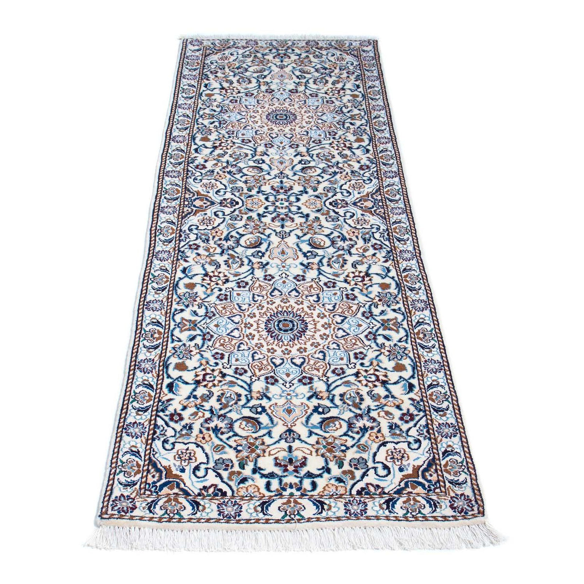 Tappeto corsia Tappeto Persero - Nain - Reale - 196 x 59 cm - beige