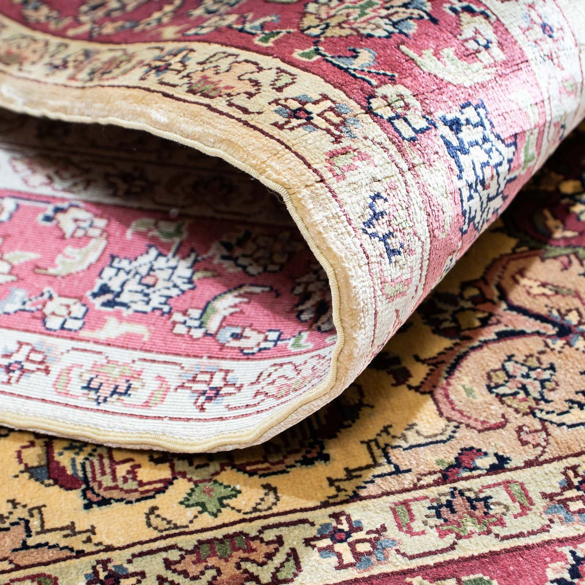 Tappeto orientale - Hereke - 122 x 69 cm - rosso scuro