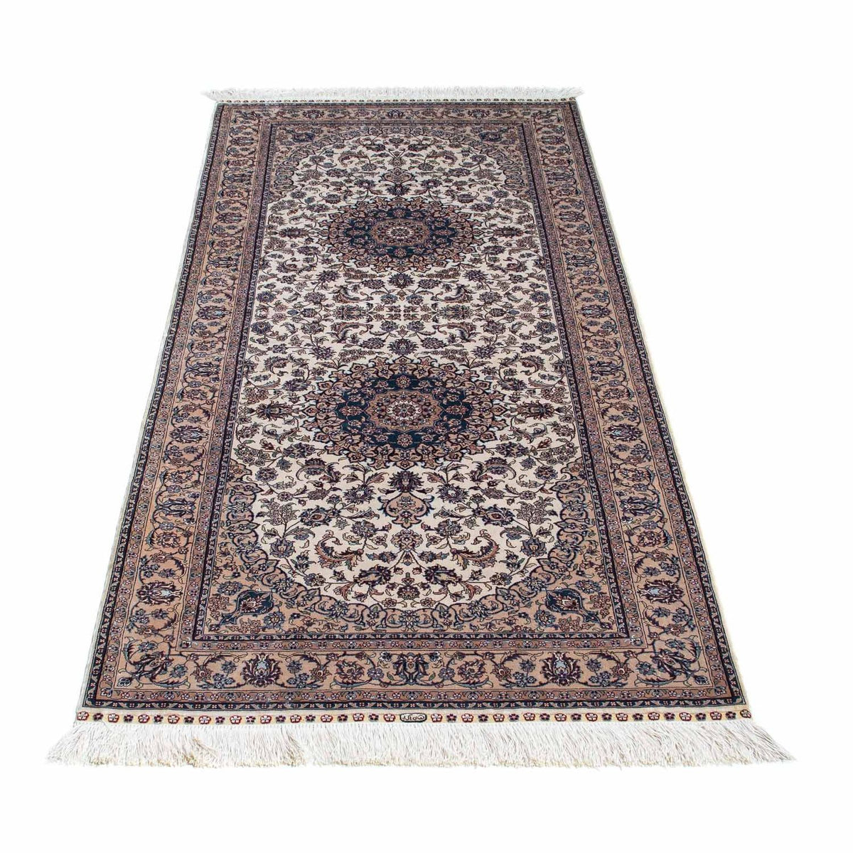 Tappeto corsia Tappeto orientale - Hereke - 185 x 78 cm - beige