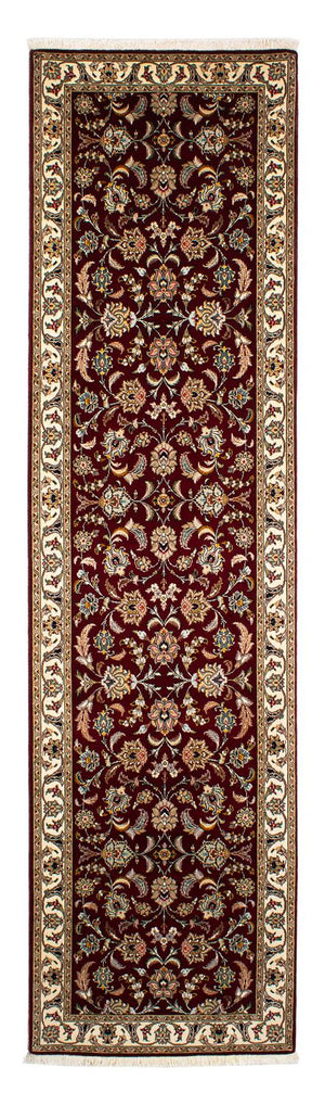 Tappeto corsia Tappeto Persero - Tabriz - Reale - 317 x 88 cm - rosso scuro