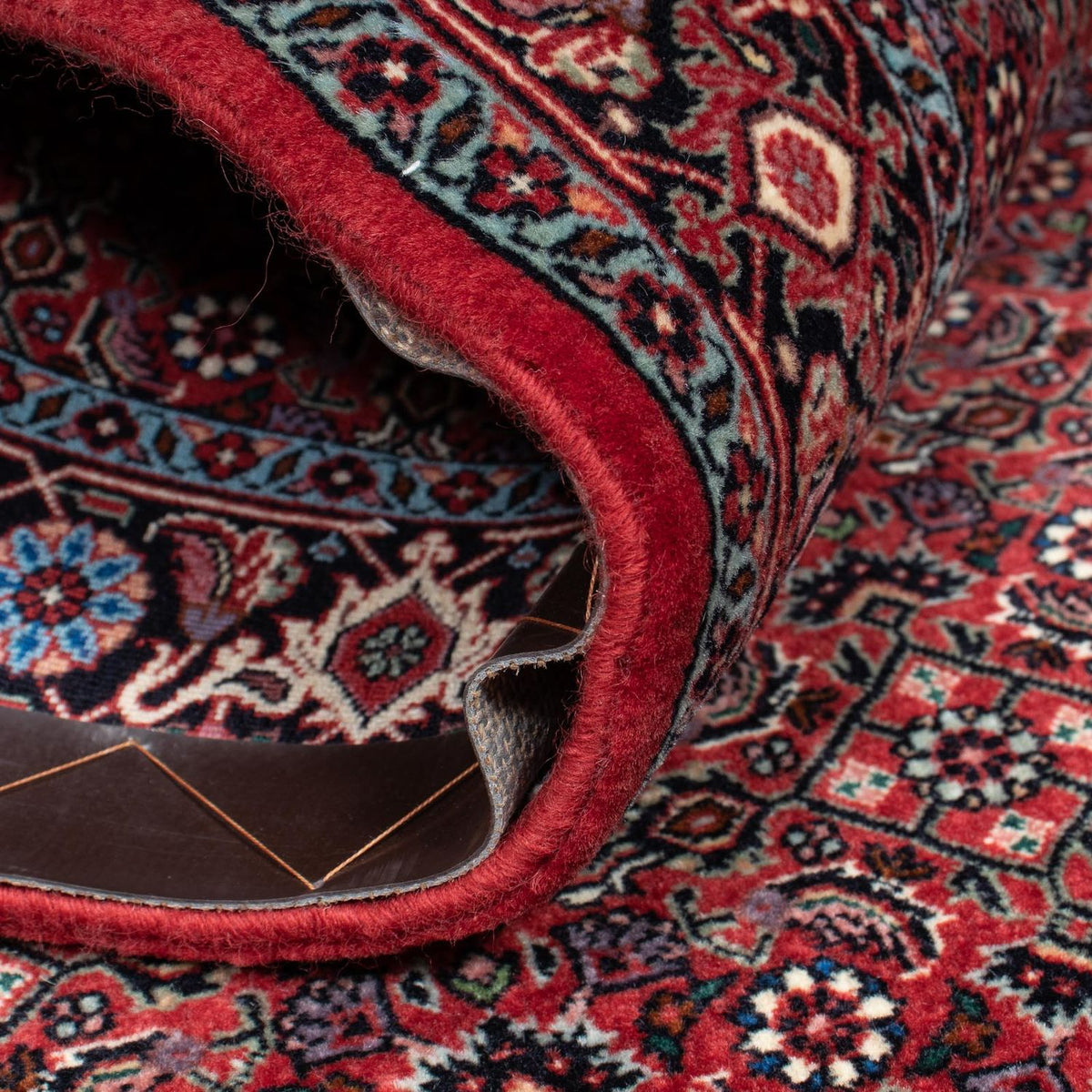 Tappeto corsia Tappeto Persero - Bidjar - 202 x 104 cm - rosso scuro