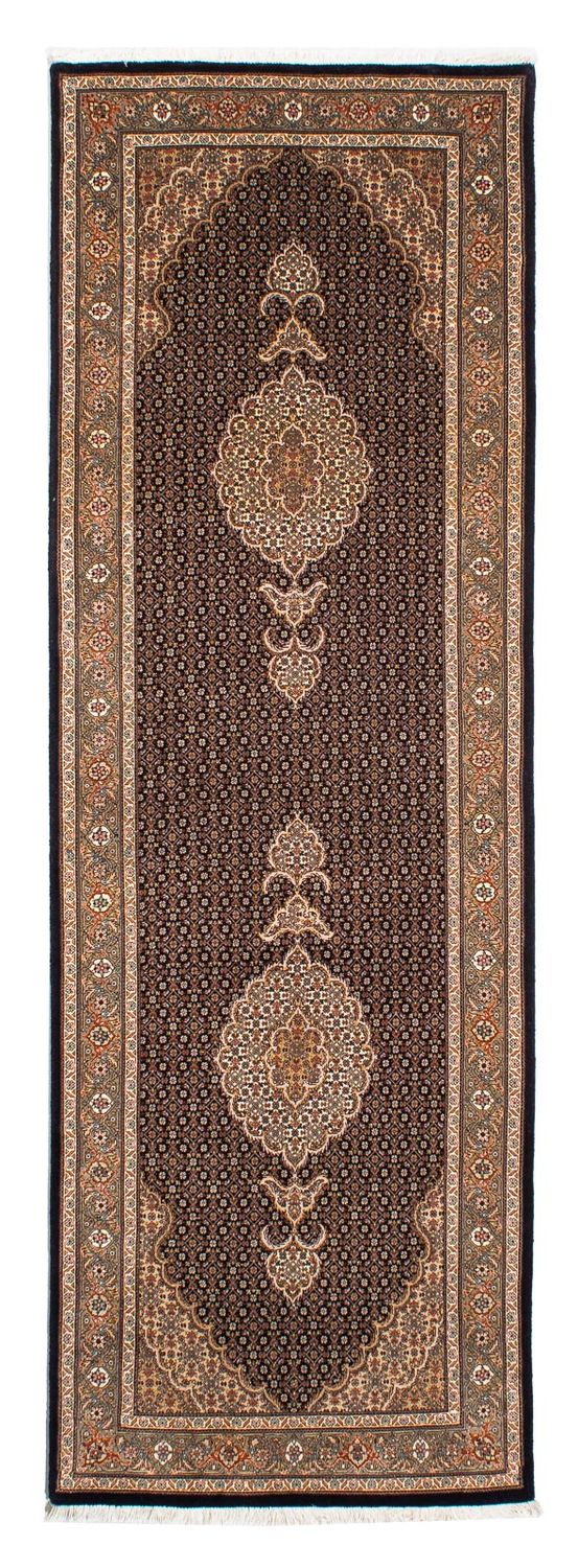 Tappeto corsia Tappeto Persero - Tabriz - 248 x 81 cm - blu scuro