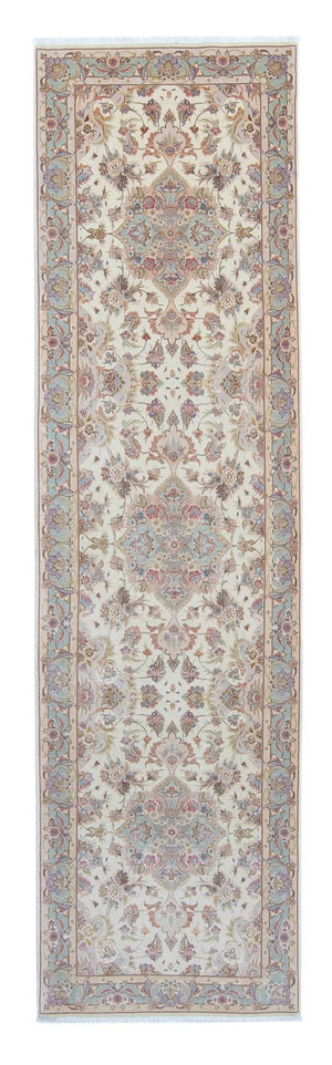 Tappeto corsia Tappeto Persero - Tabriz - Reale - 360 x 90 cm - beige