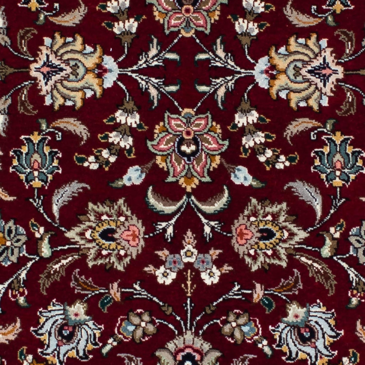 Tappeto corsia Tappeto Persero - Tabriz - Reale - 197 x 87 cm - rosso scuro