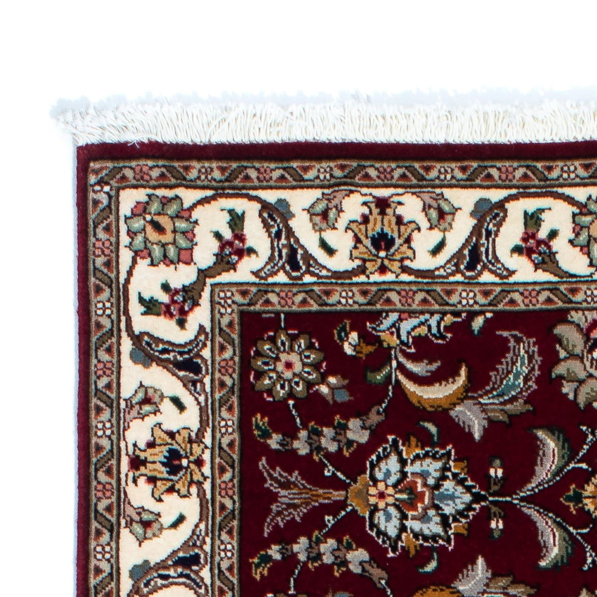 Tappeto corsia Tappeto Persero - Tabriz - Reale - 197 x 87 cm - rosso scuro