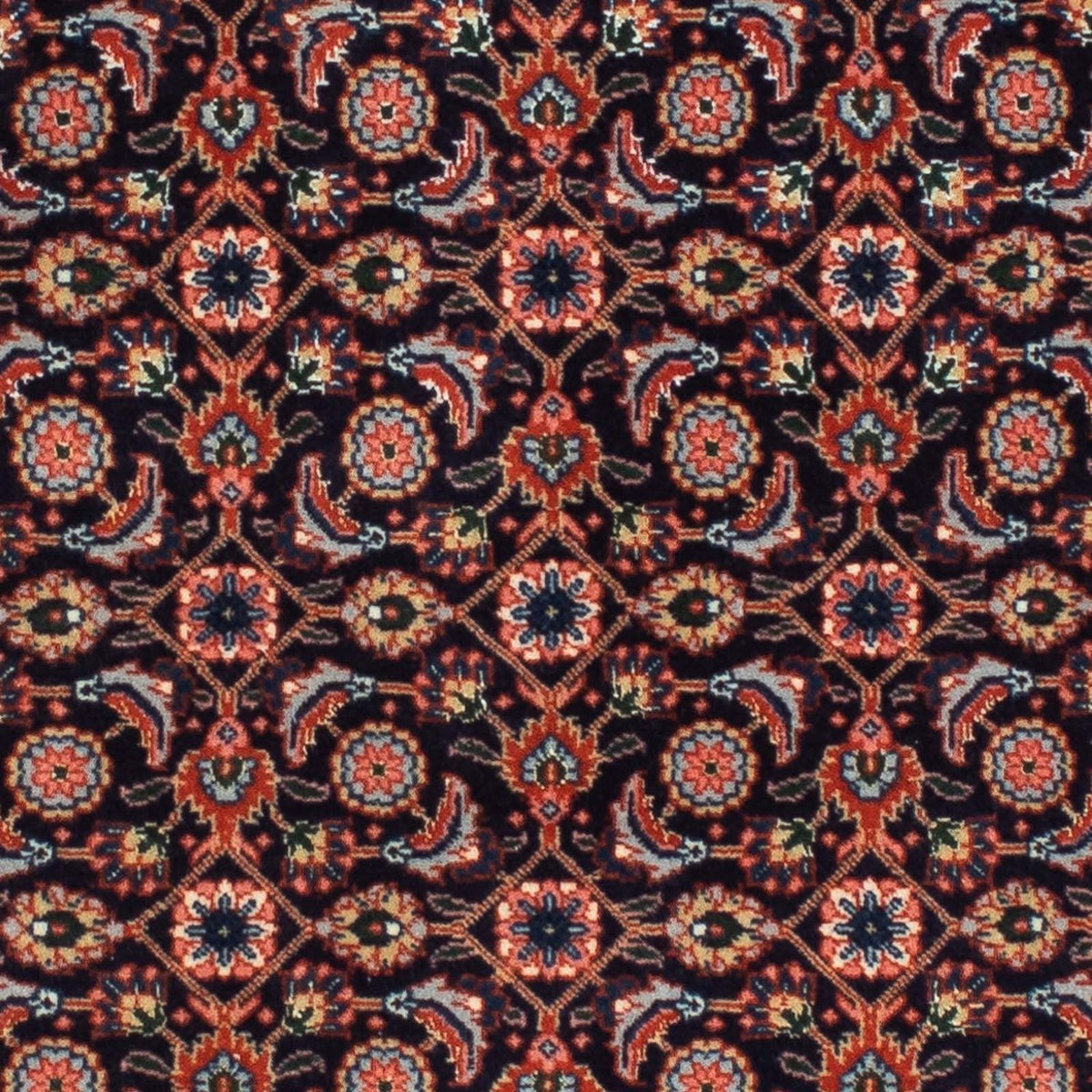Tappeto corsia Tappeto Persero - Tabriz - 210 x 75 cm - blu scuro