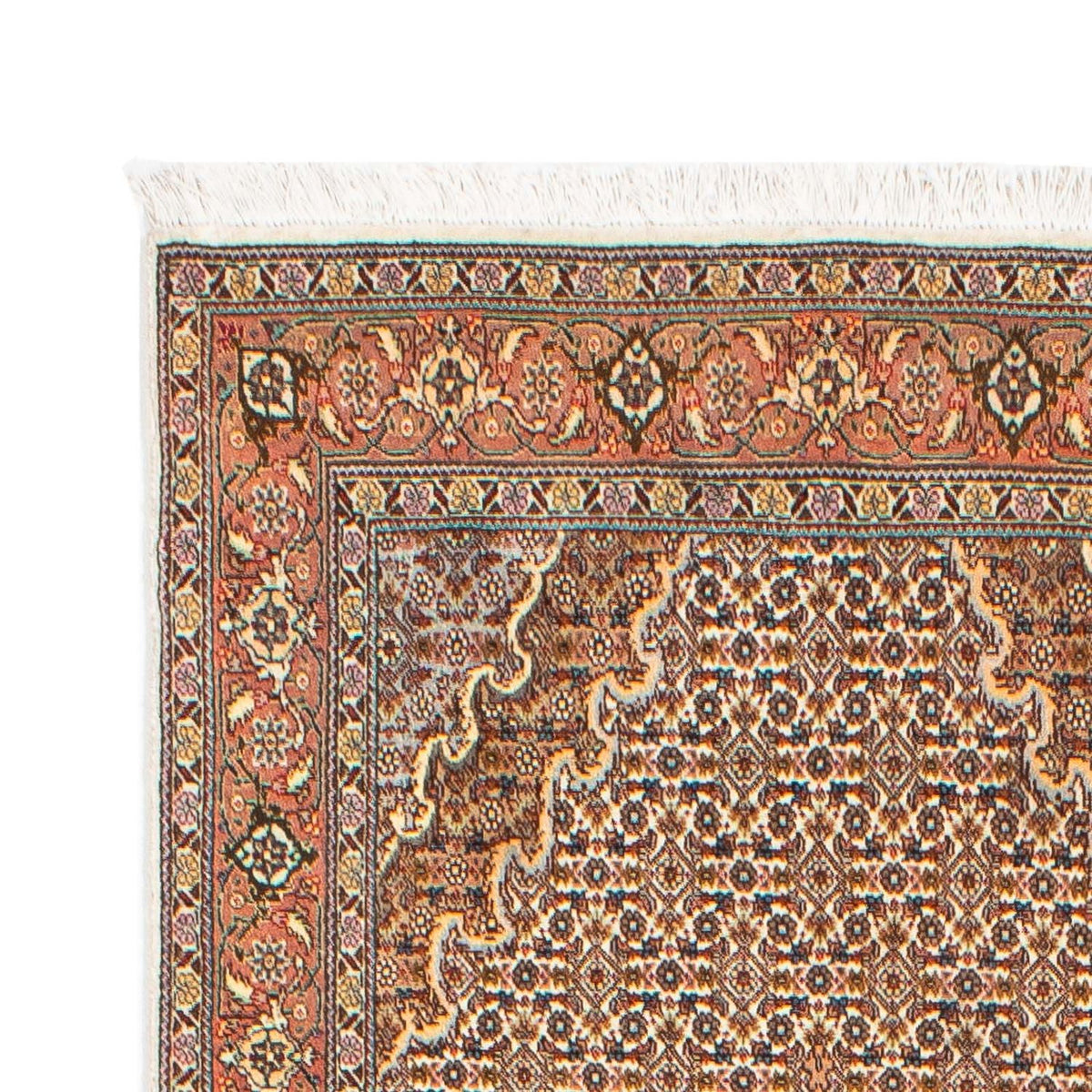 Tappeto corsia Tappeto Persero - Tabriz - 302 x 85 cm - marrone chiaro