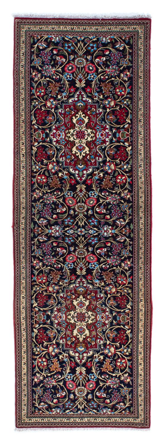 Tappeto corsia Tappeto Persero - Ghom - 197 x 70 cm - blu scuro