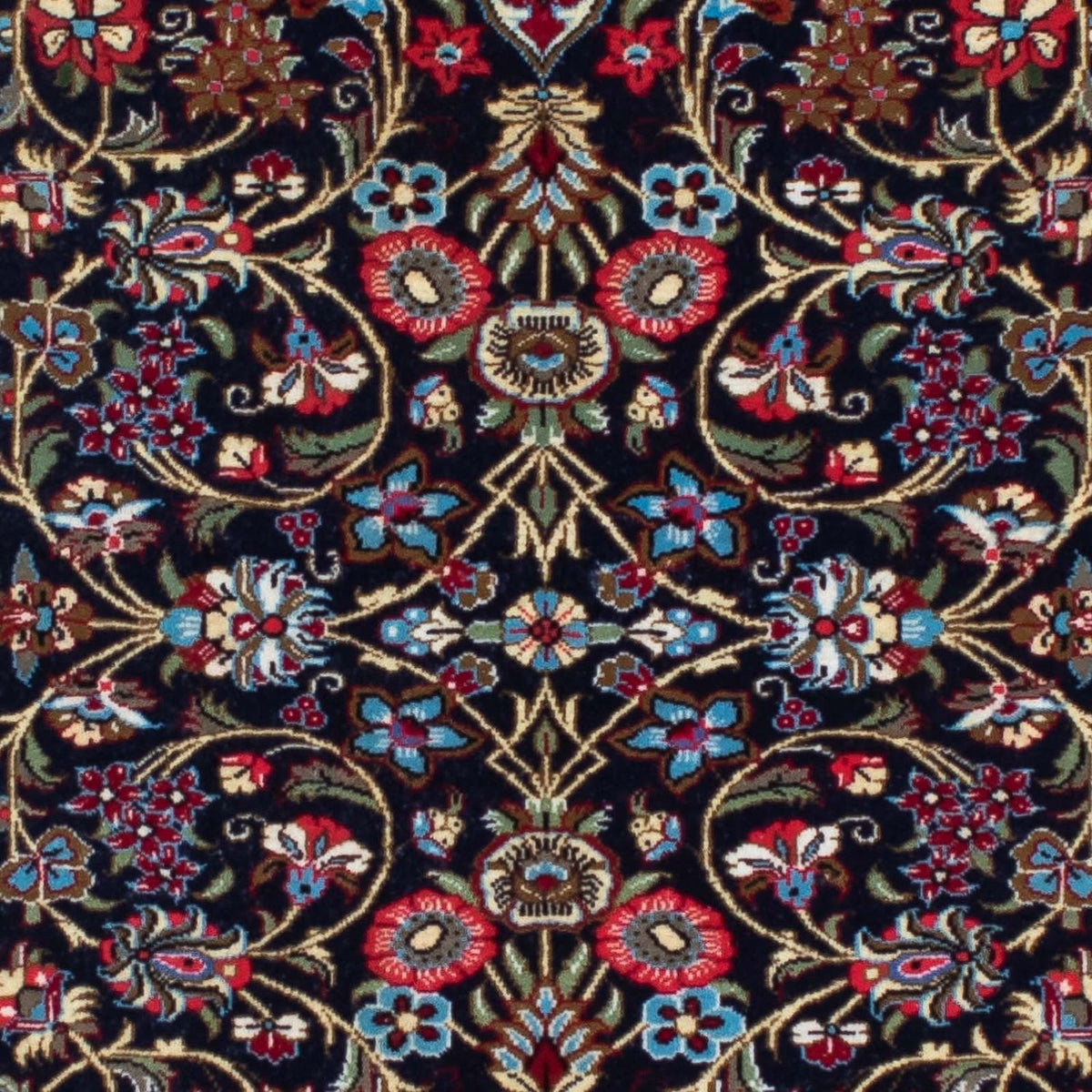 Tappeto corsia Tappeto Persero - Ghom - 197 x 70 cm - blu scuro