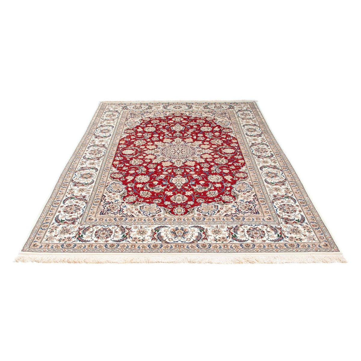 Tappeto Persero - Isfahan - Premio - 237 x 162 cm - rosso