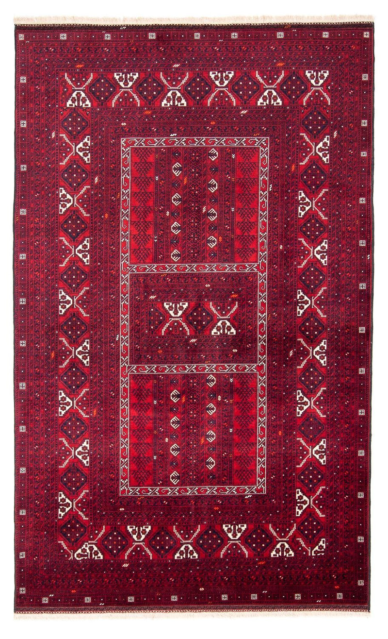 Tappeto Turkaman - 249 x 160 cm - rosso scuro