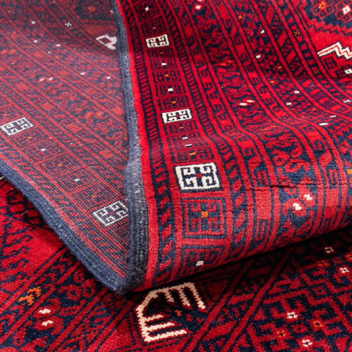 Tappeto Turkaman - 249 x 160 cm - rosso scuro