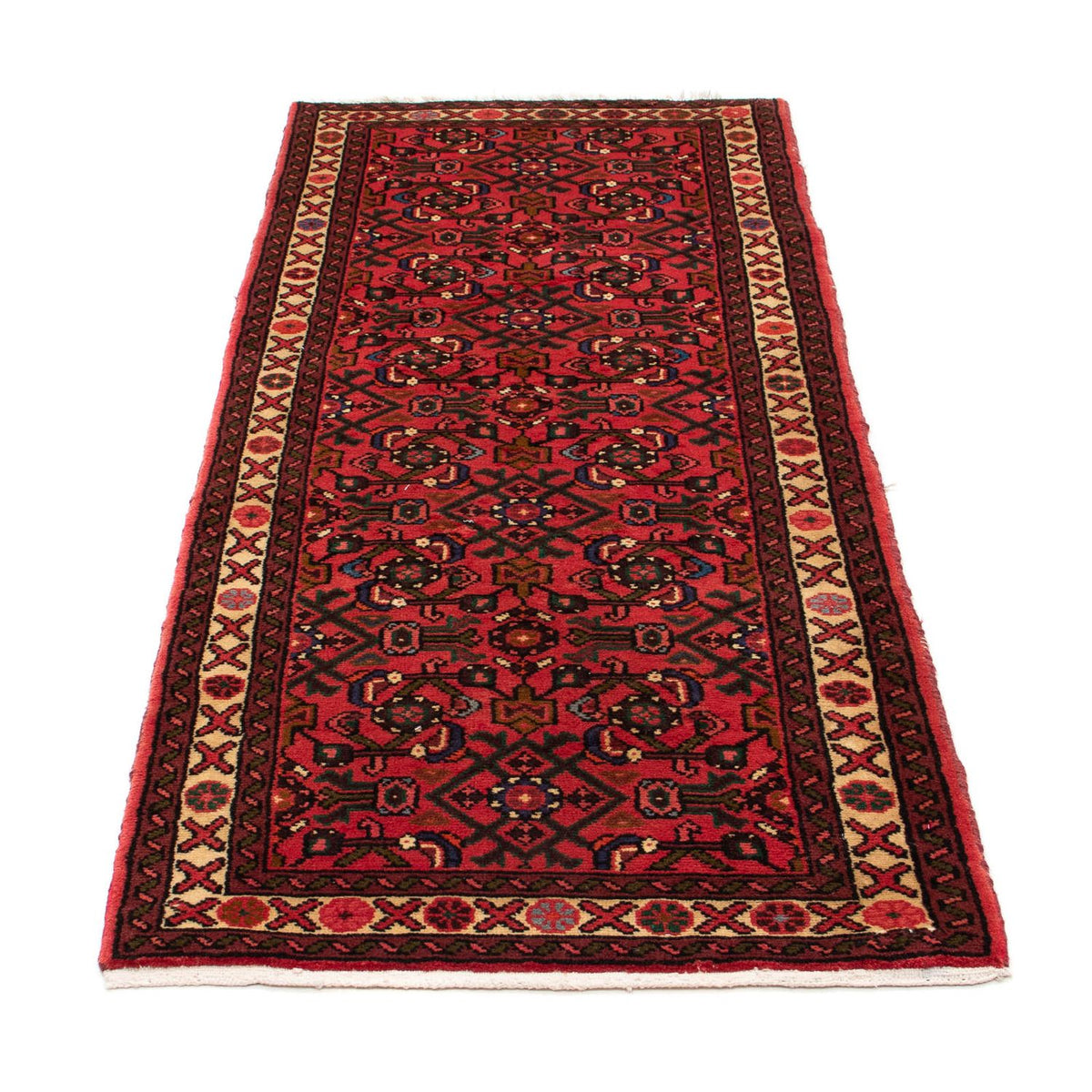 Tappeto corsia Tappeto Persero - Nomade - 195 x 74 cm - rosso scuro