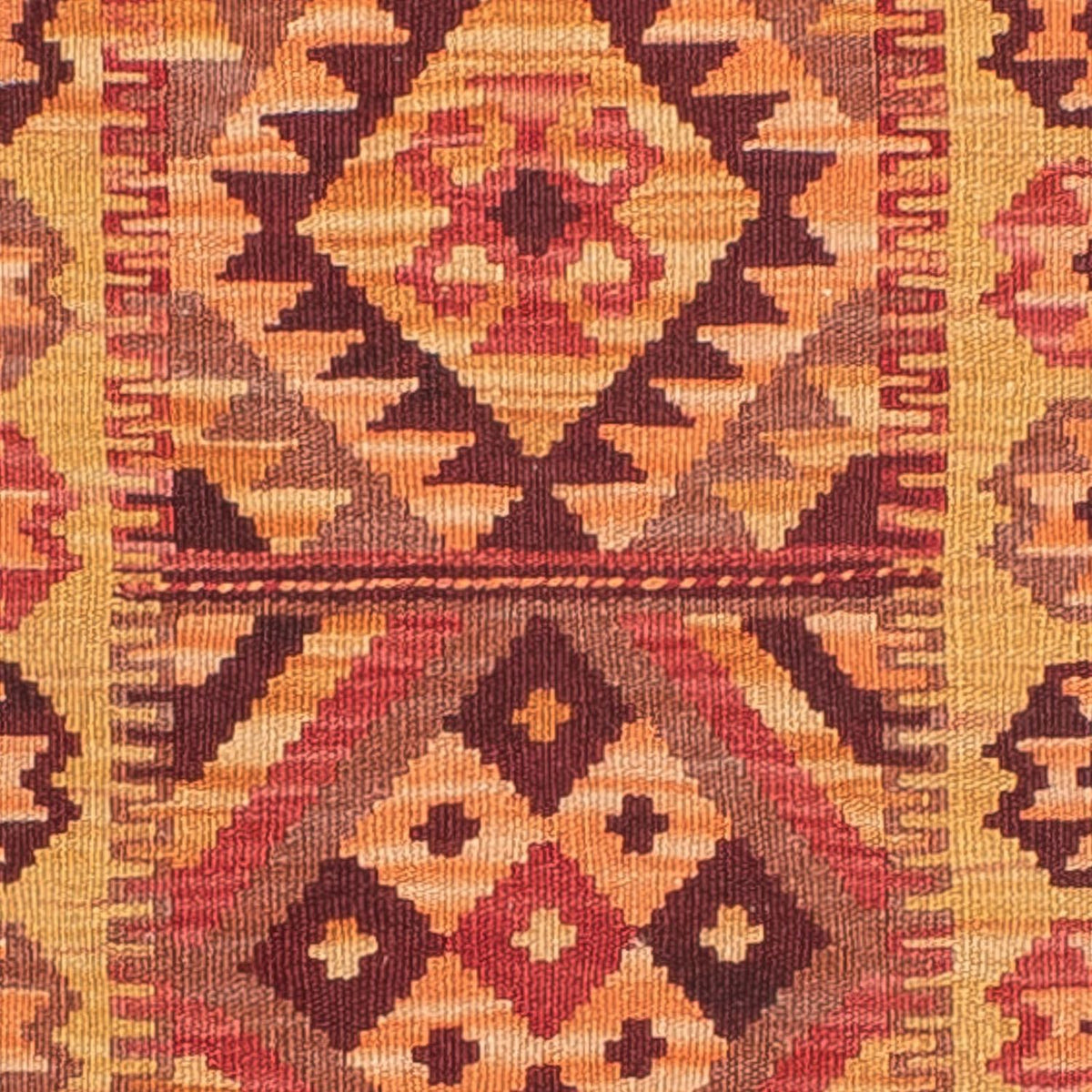 Tappeto corsia Tappeto Kelim - Splash - 299 x 73 cm - rosso chiaro