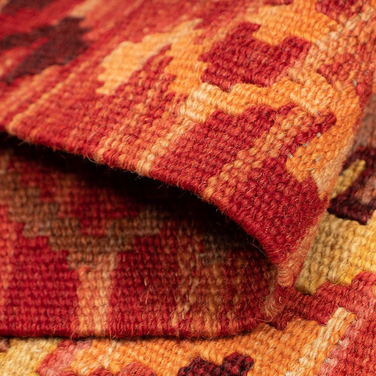Tappeto corsia Tappeto Kelim - Splash - 299 x 73 cm - rosso chiaro