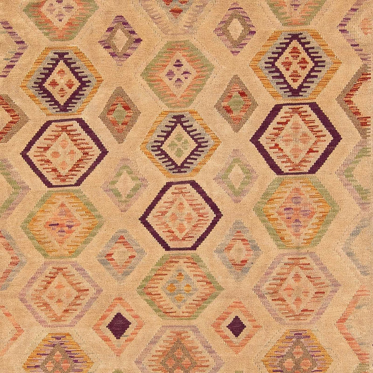 Tappeto Kelim - Splash - 290 x 200 cm - marrone chiaro