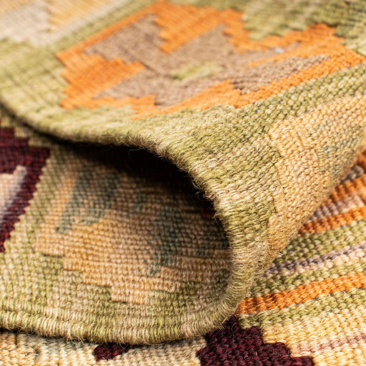 Tappeto corsia Tappeto Kelim - Orientale - 200 x 69 cm - beige