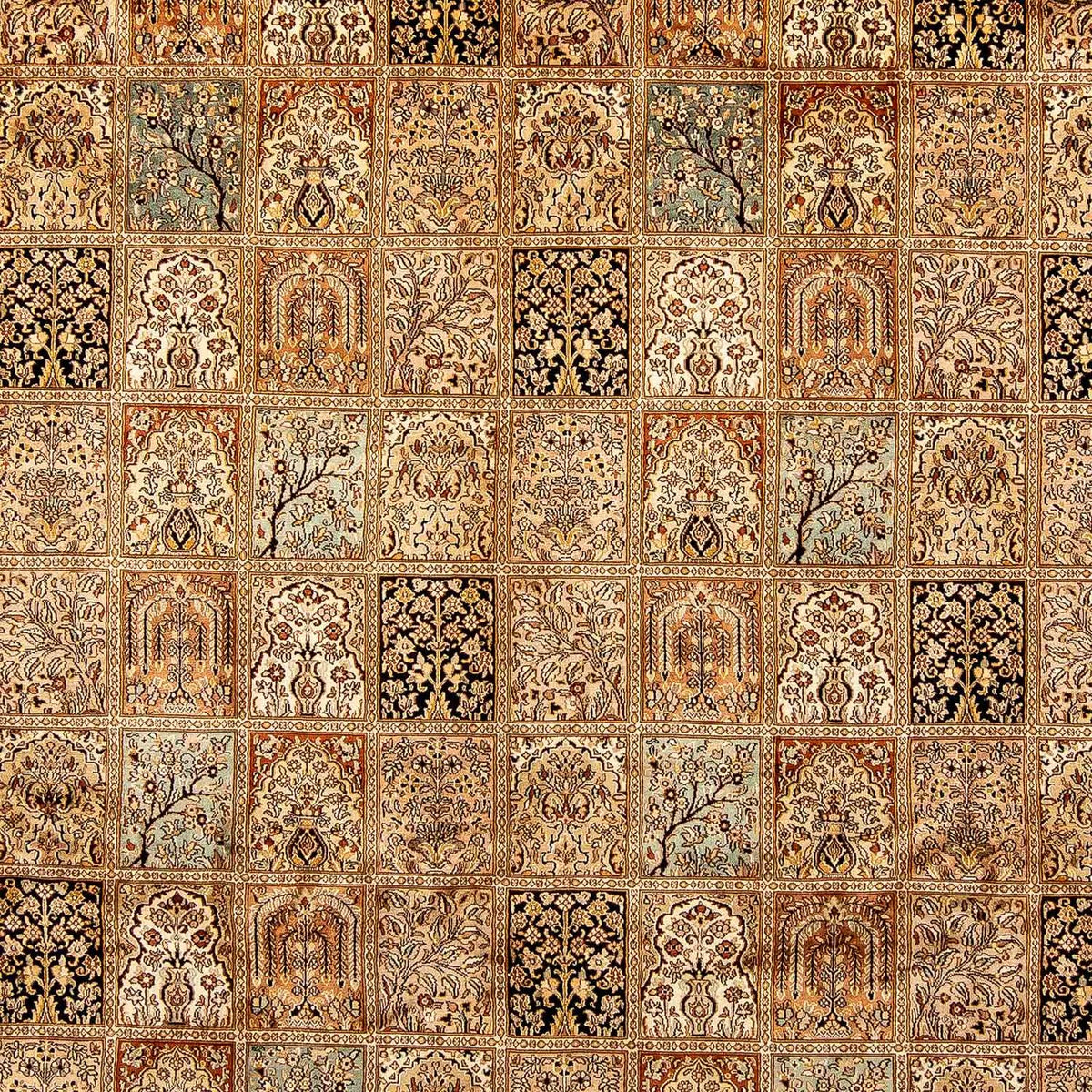 Tappeto di seta - Seta del Kashmir - 325 x 249 cm - marrone