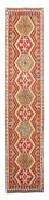 Tappeto corsia Tappeto Kelim - Splash - 393 x 77 cm - rosso