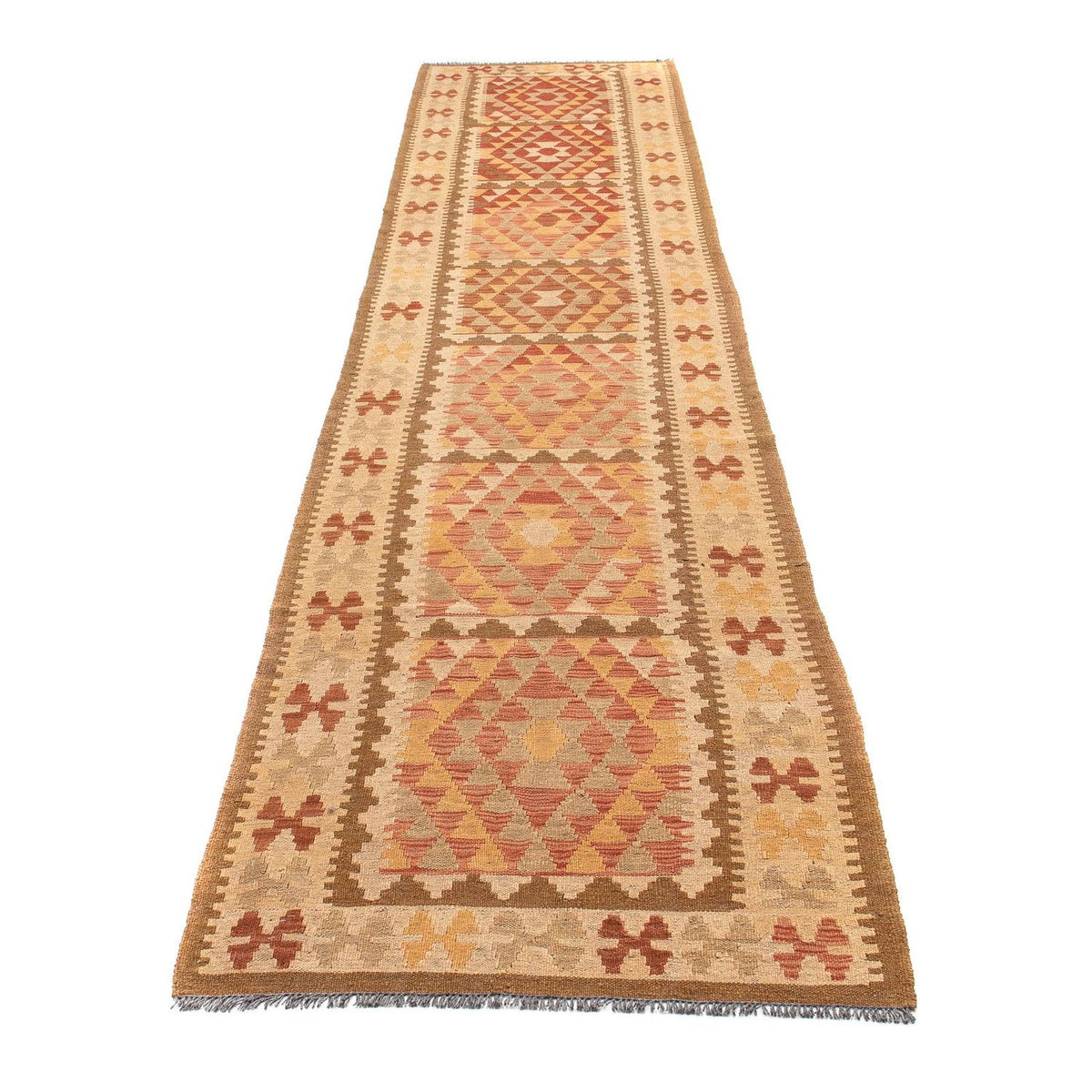 Tappeto corsia Tappeto Kelim - Splash - 405 x 85 cm - multicolore