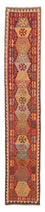 Tappeto corsia Tappeto Kelim - Splash - 389 x 76 cm - rosso