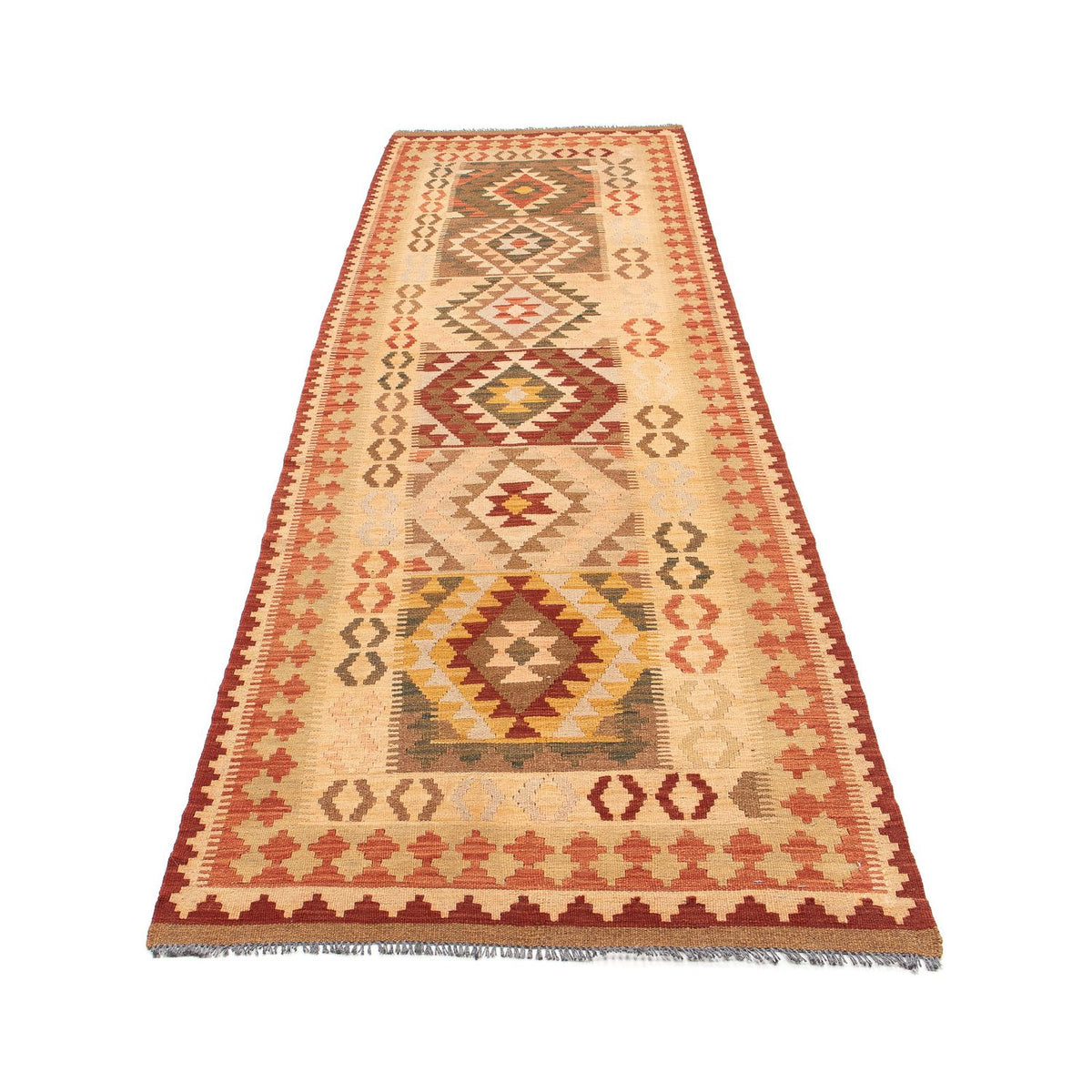 Tappeto corsia Tappeto Kelim - Splash - 314 x 86 cm - multicolore