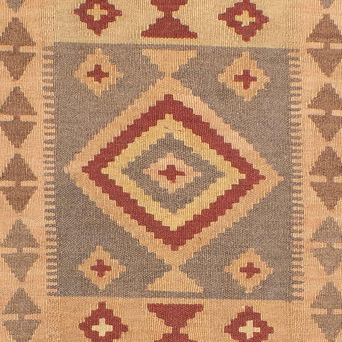 Tappeto corsia Tappeto Kelim - Splash - 301 x 80 cm - marrone chiaro