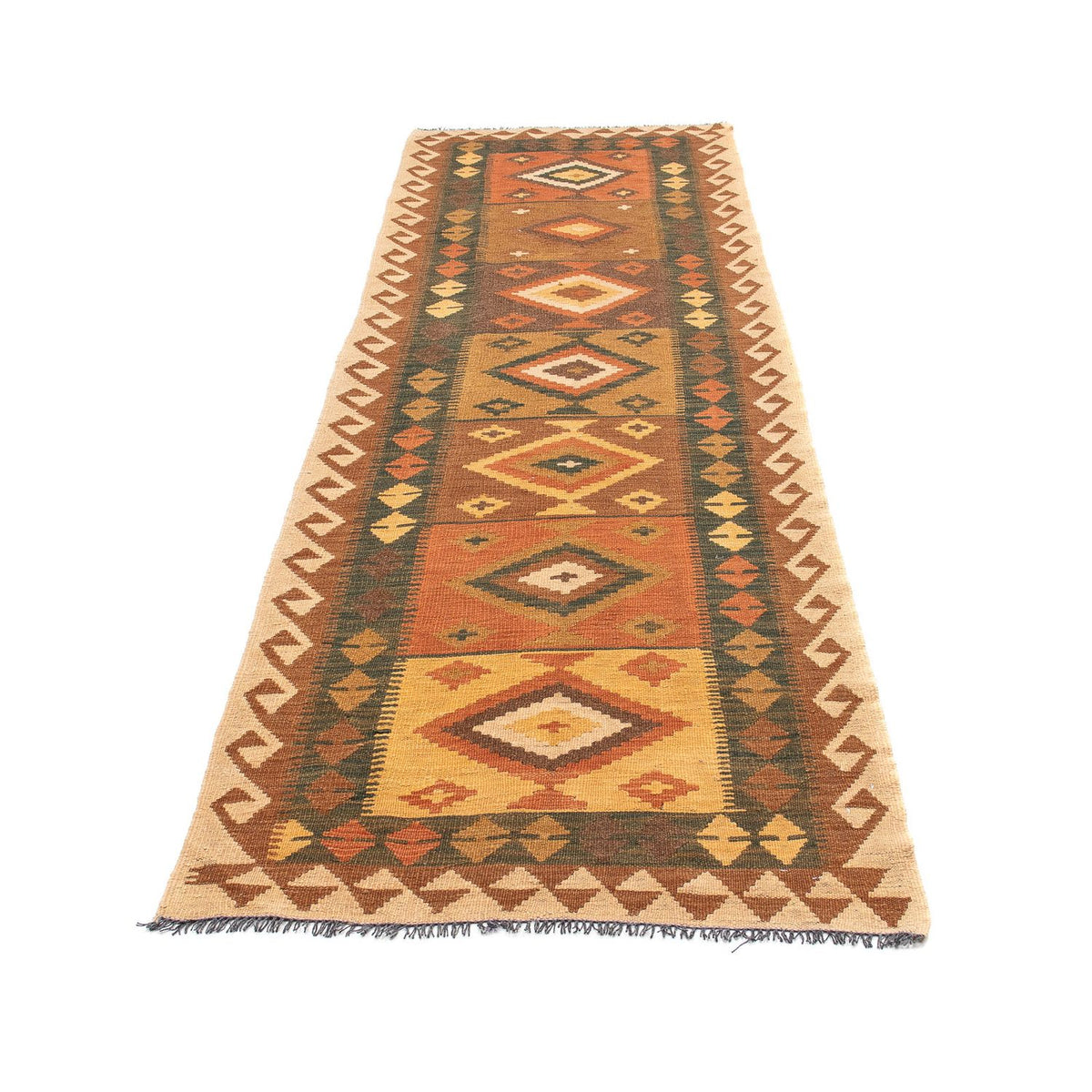 Tappeto corsia Tappeto Kelim - Splash - 297 x 82 cm - multicolore