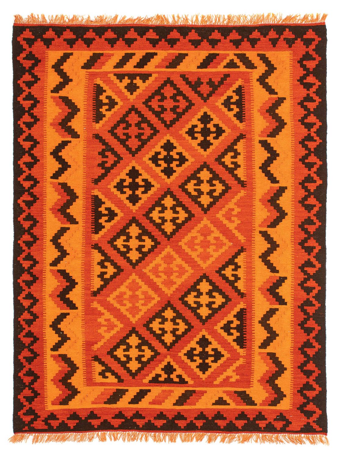 Tappeto Kelim - Orientale - 194 x 150 cm - rosso chiaro